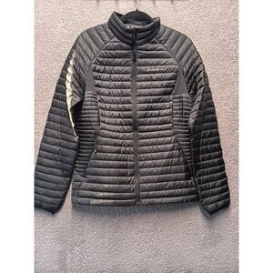 Eddie Bauer Women's Down Puffer Jacket Black Full Zip L